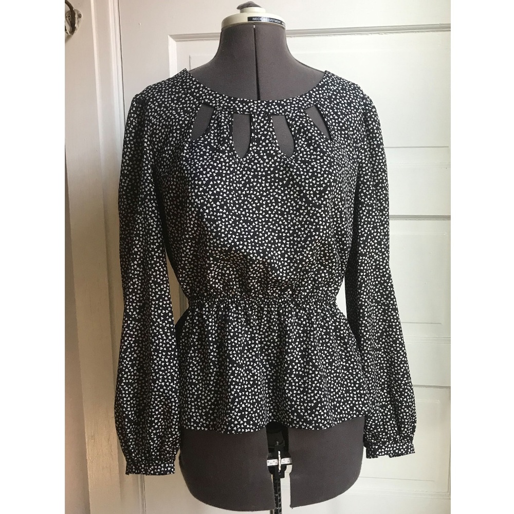 Heart Print Candie's Top Size L